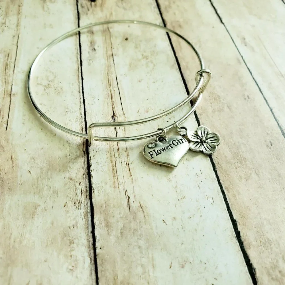 Be My Flower Girl Bracelet, Wedding Party Jewelry